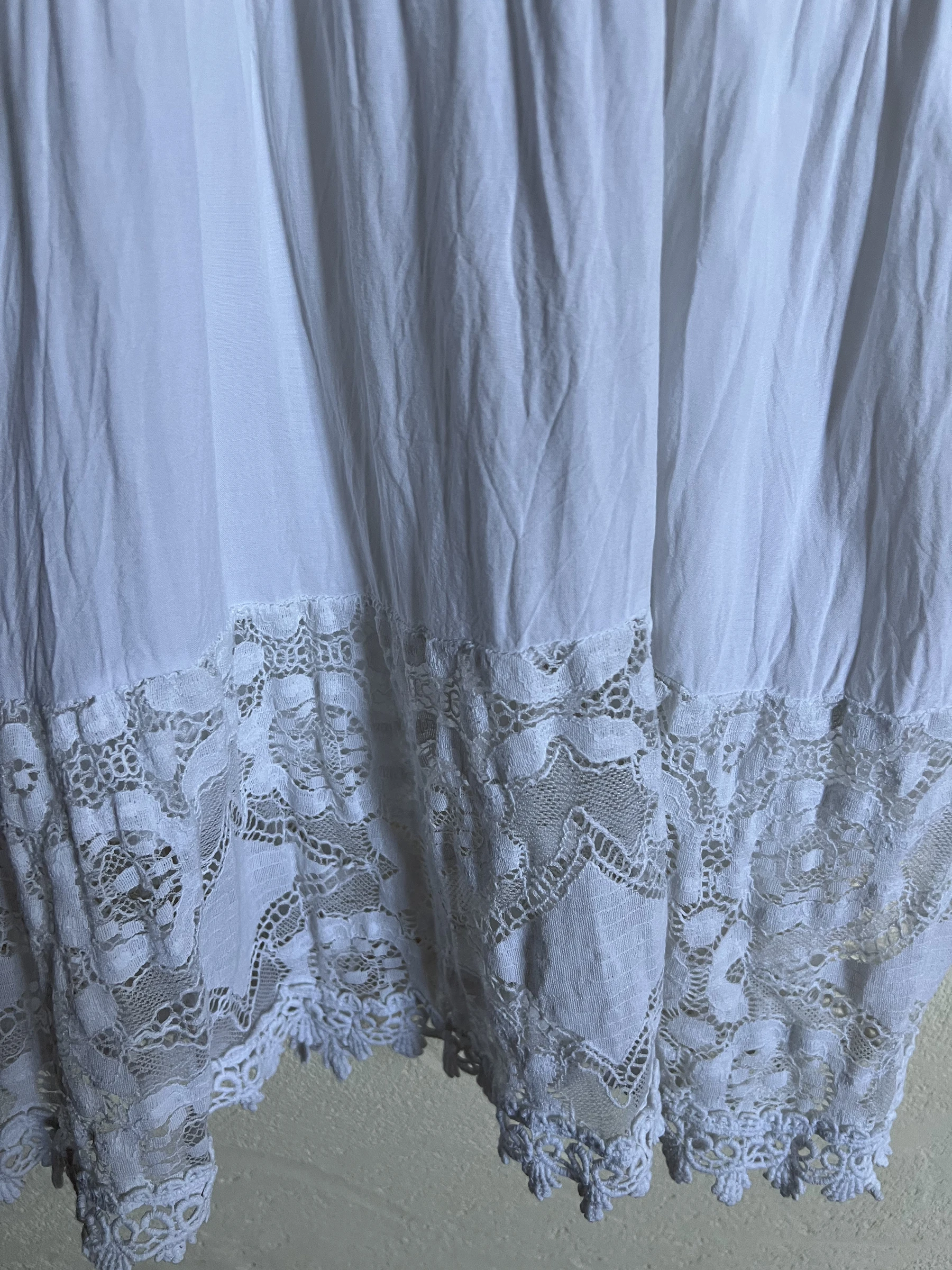 😍 White Bohemian Crochet Dress Culture Sud – One Size – Made in Italy – photo 14